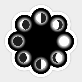 Moon Phases Sticker